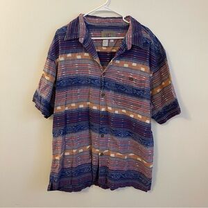 The Territory Ahead Shirt Mens XXL Vintage Aztec Southwest Short Sleeve